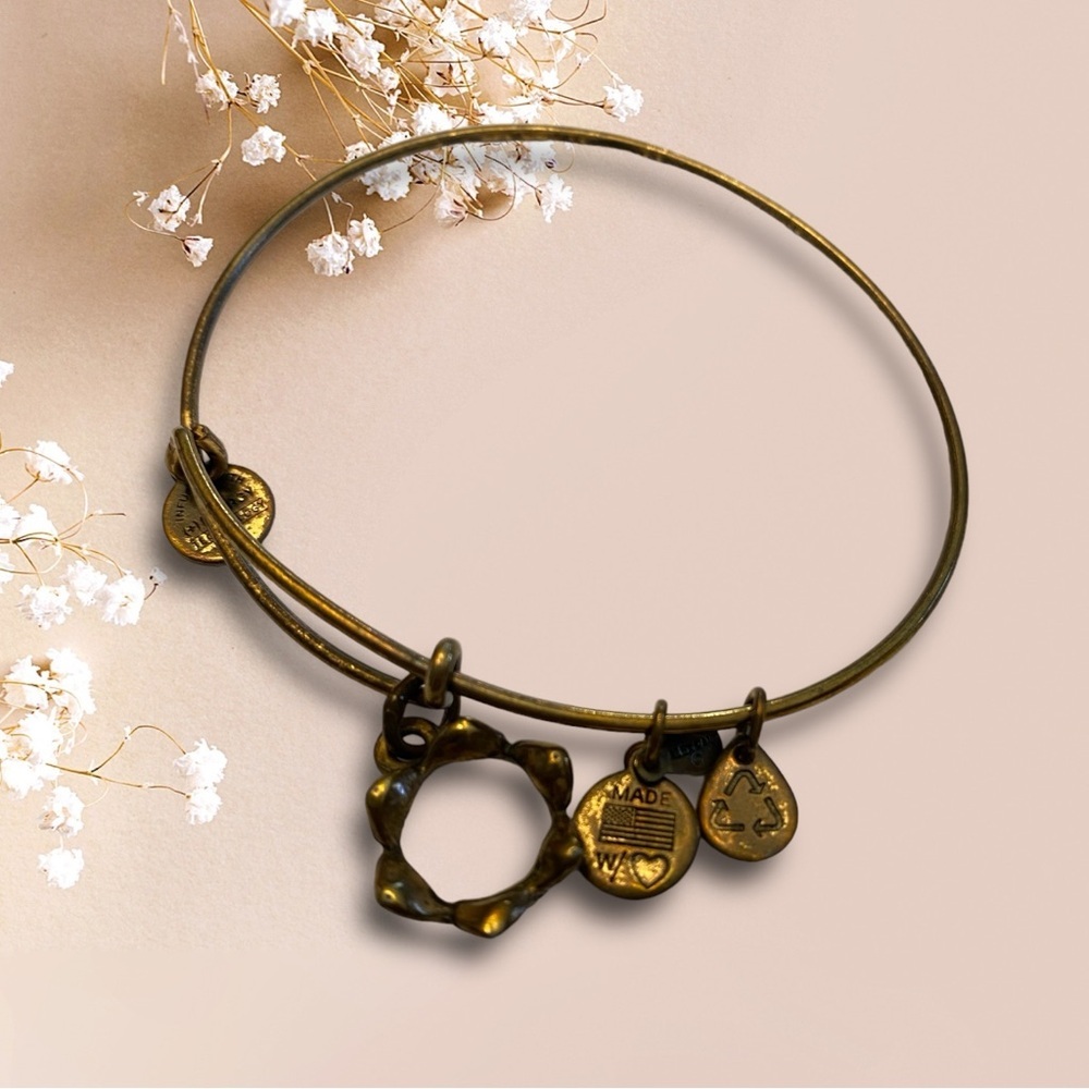 Alex and Ani Gold Tone Queen’s Crown Charm Bracelet- Rare & Discontinued